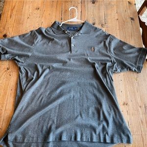 Polo Ralph Lauren short sleeve collared shirt, men’s 2XLT, grey